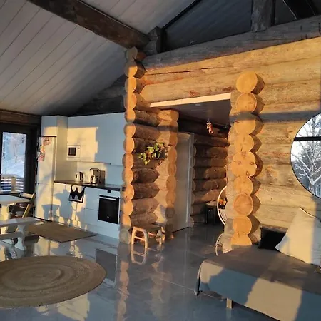 Upea Kelohirsihuvila Rannalla, Myoes Poreamme! Villa Joensuu